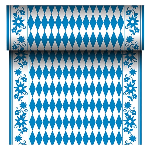 PAPSTAR, Tafellopers, Airlaid 24 m x 40 cm "Beiers blauw"