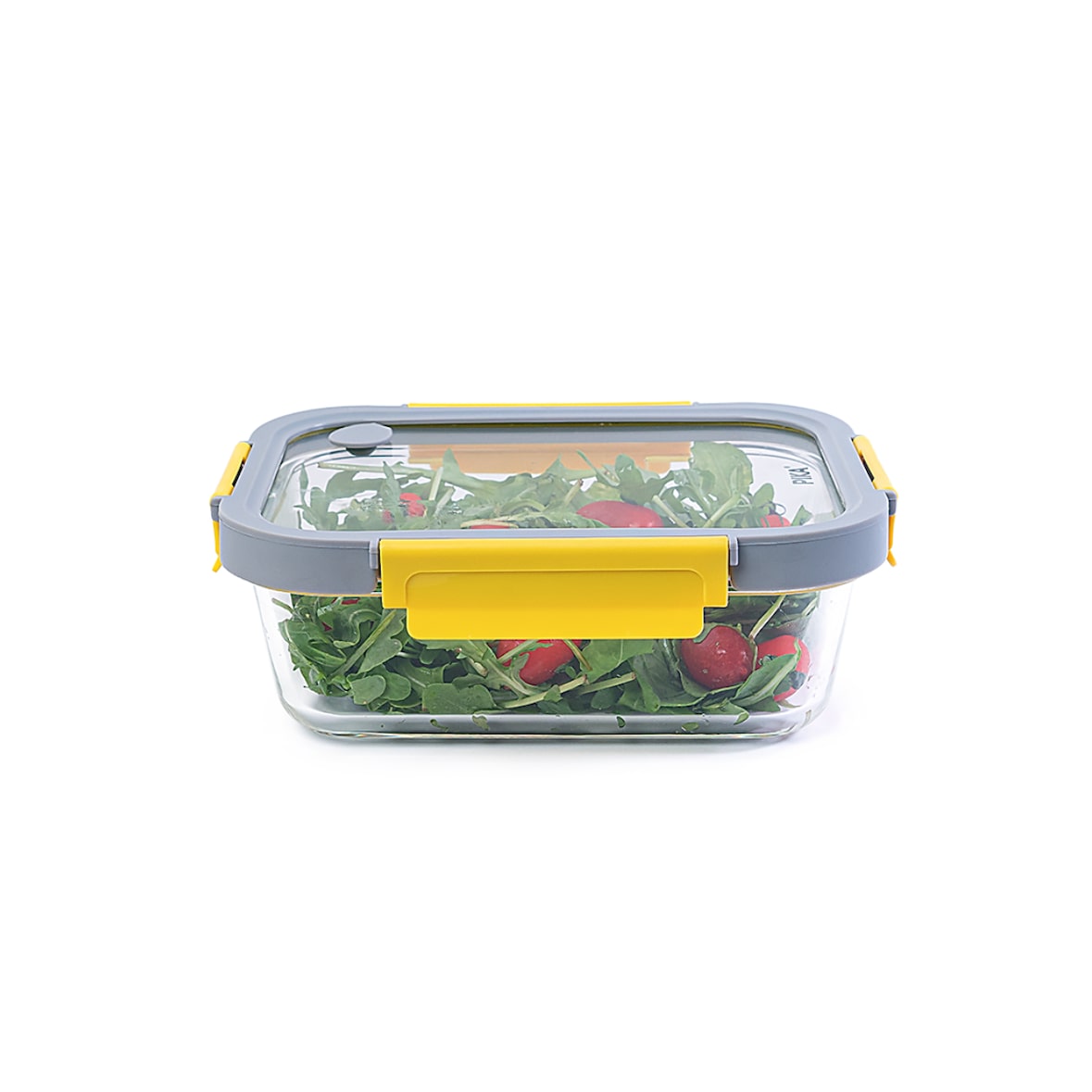 PIKA - Boite alimentaire 1050ml en verre et couvercle en verre trempé - Hermétique, Compatible au micro-ondes, four, congélateur - GlassShock