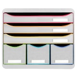 thumbnail of Exacompta 306913D 1x Exacompta, STORE-BOX mit 6 Schubladen, Serie Black Office - Regenbogen