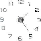 thumbnail of Décoshop26 - 3D-Wanduhr modernes Design 100 cm XXL Silber DEC022265 DEC022265