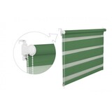 thumbnail of Doppelrollo Duorollo 55 cm breit 200 cm lang grün inkl. Seilzug Fensterrollo Klemmrollo Jalousie