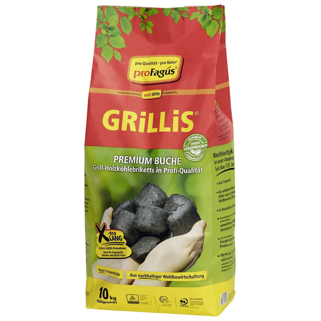 Profagus Grillis Holzkohlebriketts 10 kg