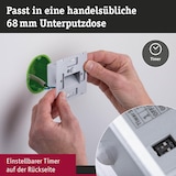 thumbnail of Paulmann LED Wandeinbauleuchte Edge Quadro  eckig 80x80mm  1,2W 25lm 230V  2700K Weiß matt 93133