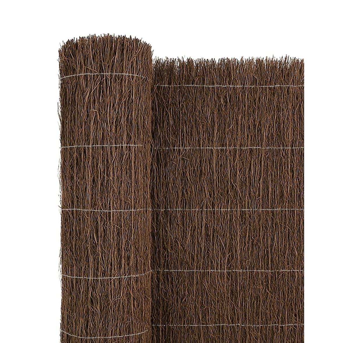 Cerramiento de Brezo Natural Alta Densidad 1800g/m² Ocultación 80% para Jardín, Terraza o Balcón, Cosido con Alambre Galvanizado | 1,5x5m -