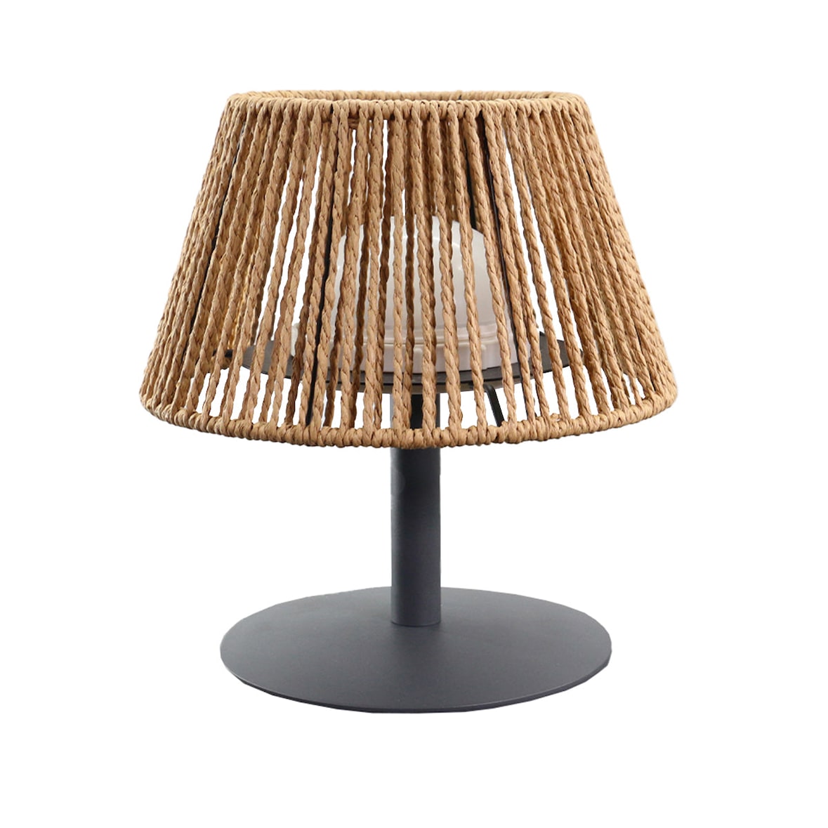 Lumisky Lámpara de mesa STANDY RAFFY de 22 cm de altura Rotin Beige