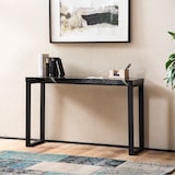 thumbnail of Konsolentisch Marmor-Optik Schwarz Hochglanz 120x40x76 cm Design Anrichte Flur, Ablagetisch Schmal, Flurtisch mit Metallbeine, Dielentisch Lang Hoch,