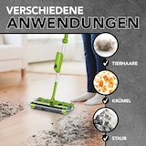 thumbnail of Akku-Besen Swivel Sweeper G2 + Ersatz-Akku - kabellos und wiederaufladbar - Limegreen