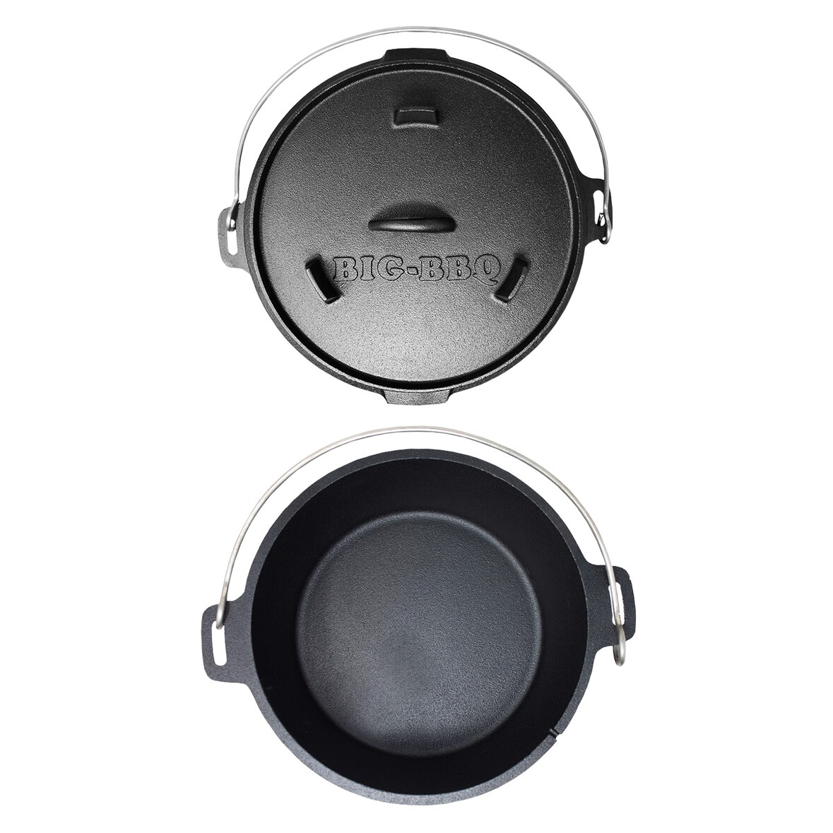 Guernsey Premium Dutch Oven 6.0 BBQ-Topf Gusseisen Größe M / 6 qt Schwarz