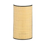 thumbnail of Applique Nordica 1 Luce Drago In Acciaio Nero E Rattan