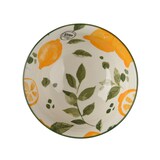 thumbnail of Schale 15x7cm Porzellan mit Zitronen Motiv - Schüssel Servierschale Salatschale Obstschale Dessertschale Müslischale Sommer Geschirr Gelb Weiß