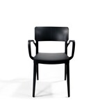 thumbnail of Chaise Empilable Wing avec Accoudoirs - Noire - VEBA