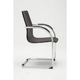 thumbnail of Besucherstuhl RABAT - Kunstleder Schwarz 56x52x94 cm | Besucherstühle Konferenzstuhl Wartezimmerstuhl Bürostühle Bürostuhl Konferenzraum Wartezimmer