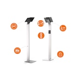 thumbnail of Durable supporto da pavimento per tablet - 270x1215x270mm - Argento - Sicurezza antifurto