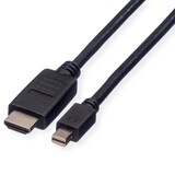 thumbnail of ROLINE Mini DisplayPort Kabel, Mini DP-HDTV, ST/ST, schwarz, 1 m