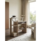 thumbnail of Computertisch WL1.171 Sonoma 94x90,5x48,5 cm Laptop Tisch Modern mit Tastaturauszug, PC-Tisch mit Drucker-Ablage platzsparend, Schreibtisch für