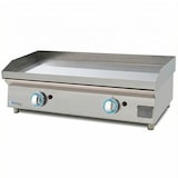 thumbnail of LUX WORLDMAI Gas-Grillplatte 80 cm aus Hartchrom mit Spritzschutz für die Gastronomie. INOX-Grillplatte für Bar- und Restaurantküchen.