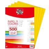 thumbnail of Paquete 500 hojas Papel Colores A4 80g Amarillo Intenso
