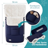 thumbnail of MONZANA® Baby Fußsack Premium Marineblau