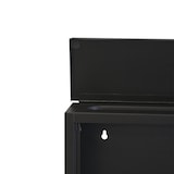 thumbnail of Briefkasten Wandbriefkasten Postkasten mit Zeitungsrolle Namensschild schwarz D1