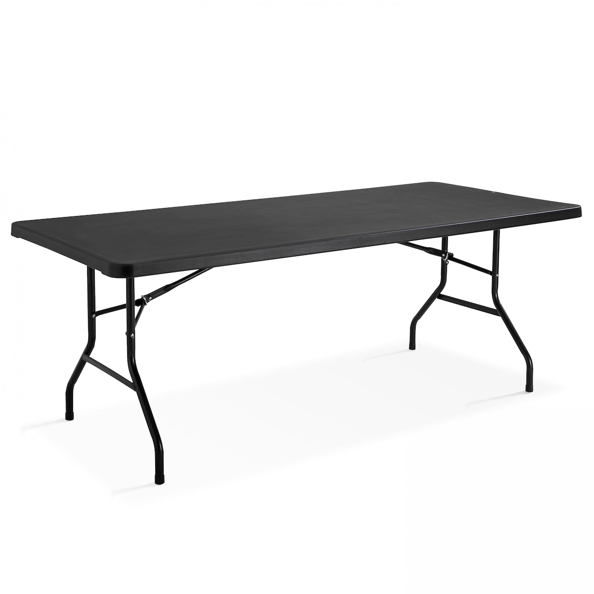 Table de réception pliante noire 183 cm