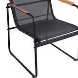 thumbnail of Outdoorstuhl Gartenstuhl Lounge Sessel Armlehne in Holzoptik Textilen