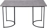 thumbnail of Esstisch 140x80x75  rechteckig mit Marmor Optik Tischplatte, Metallgestell mit verstellbaren Füßen, Küchentisch in Grau