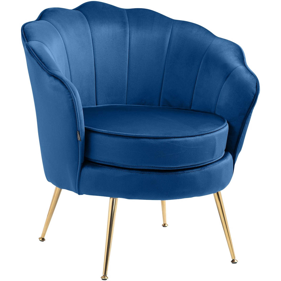 Fauteuil Rosita Fluweel blauw
