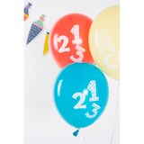 thumbnail of 6 bunte Luftballons Einschulung Schulanfang