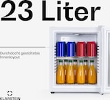 thumbnail of Brooklyn 23 Mini-Kühlschrank Glastür LED Ablage Weiß