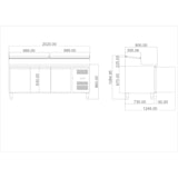 thumbnail of AFI Collin Lucy Ensaladera de 3 Puertas con Ruedas - Capacidad 10 x 1/3 GN contenedores