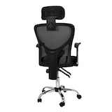 thumbnail of Sillas de oficina con asiento textil color Negro. Modelo Carla