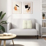 thumbnail of vidaXL Rugkussen Crème 45 x 24 x 50 cm Fluweel