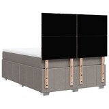 thumbnail of vidaXL Boxspringbett mit Matratze Taupe 140x200 cm Stoff