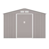 thumbnail of HATTORO S200 XXL Metall Gerätehaus Geräteschuppen Garten Haus Schuppen Gartenhaus Laube Hellgrau