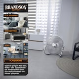 thumbnail of Brandson Windmaschine 53,5cm Ø, Ventilator Retro 160W neigbar, Bodenventilator, hoher Luftdurchsatz, silber