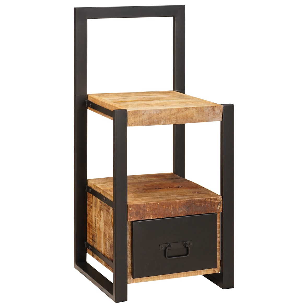 vidaXL Valet Stand 40x40x90 cm Solid Rough Wood Mango