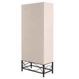 thumbnail of Hochschrank HWC-N30, Schrank Bücherschrank Wohnzimmerschrank mit Türen und Schublade, Massiv-Holz MDF, 167x72x41cm