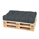 thumbnail of TexDeko Garden Palettenkissen 120x80x18cm wasserabweisend In- & Outdoor Sitzkissen gesteppt Sitzauflage für Europaletten  (Anthrazit)