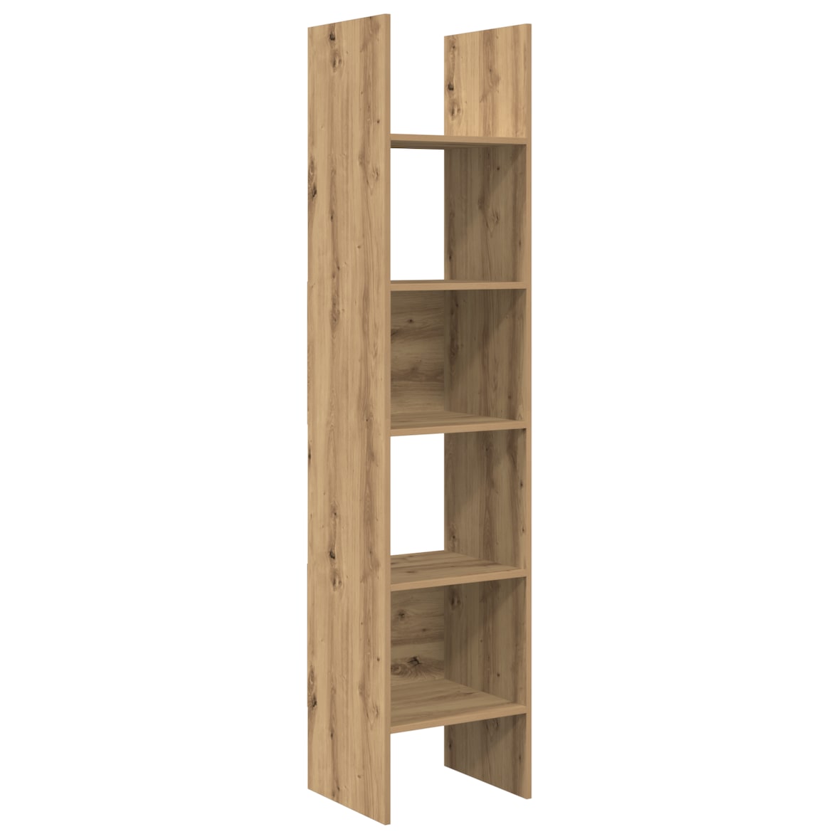 vidaXL Bücherregal Eiche handwerklich 40 x 35 x 180 cm Holzwerkstoff
