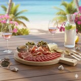 thumbnail of Planche à découper en bois ronde