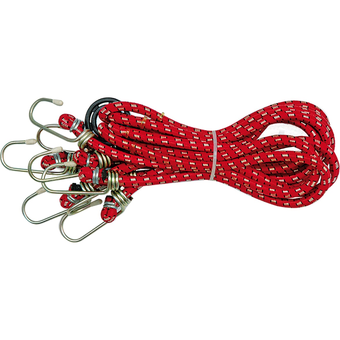 Gepäckspanner mit 8 Armen, 80 cm x 8 mm, Gummi
