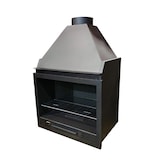 thumbnail of MF - Churrasqueira a Lenha Interior B70 de 79,5x40x129 cm em Aço com Grelha, Grelhador em Ferro Fundido e Pintura Anticalórica Preta