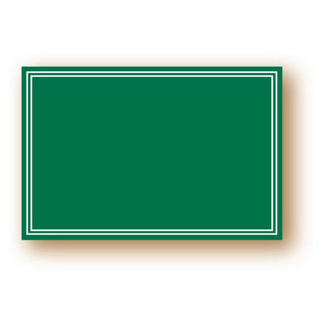 BEQUET Etiquette simple sans attachement sans roulettes 'ARDOISINE' vert 12x8cm x10