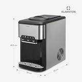 thumbnail of Aqueous Eiswürfelmaschine 3-in-1: Eiswürfel, Wasserspender: heiß & kalt 20 kg/24h Silber