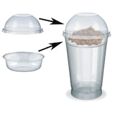 thumbnail of 100x Feinkostbecher für Salat Müsli Joghurt mit Einsatz + Deckel 500 ml