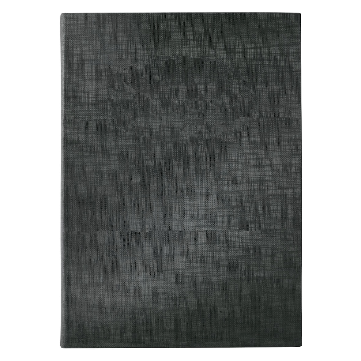 SIGEL SM110 Speisekarten-Mappe / Präsentations-Mappe / Menükarte mit Gummi-Bindung für A4, schwarz mit edler Leinenstruktur, leicht abwischbar