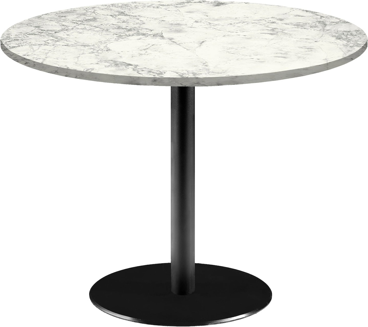 RestooTab - Tisch Rome XL Ø120cm Dekor Marmor bianca luna