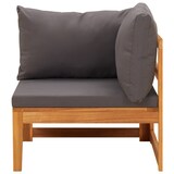 thumbnail of vidaXL 4-tlg. Garten-Lounge-Set mit Dunkelgrauen Kissen Akazienholz