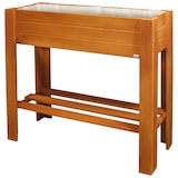 thumbnail of WAGNER GreenFAMILY Hochbeet GreenBOX Light - 70 x 83 x 34,5 cm, Massivholz kastanie, Regalboden&Pflanztasche - 25028001