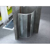 thumbnail of Box Doccia Semicircolare Trasparente 6mm Doppia Scorrevole H190cm - 90x90 raggio 55cm